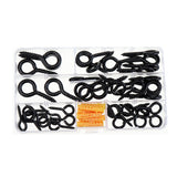 44Pcs,Screw,Plated,Tapping,Thread,Hooks,Expansion,Black