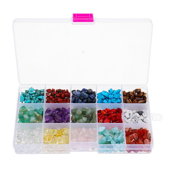 Natural,Quartz,Crystals,Loose,Beads,Strands,Boxed,Assortment,Healing,Gemstone