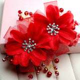 Women,Crystal,Rhinestone,Clips,Flower,Bridal,Wedding,Headpieces,Accessories