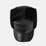 Men's,Artificial,Leather,Windproof,Outdoor,Thickening,Riding,Earmuffs,Trapper