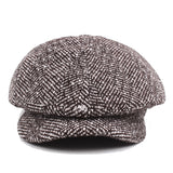 Unisex,Vintage,Cotton,Octagonal,Winter,Stripe,Gentleman,Newsboy,Beret