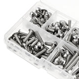 Suleve,M4SP1,Stainless,Steel,Phillips,Round,Screws,Bolts,Assortment,250Pcs