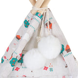Foldable,Linen,House,Washable,Puppy,Indoor,Teepee