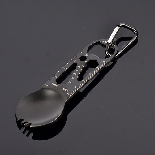 IPRee,Multifunctional,Tools,Stainless,Steel,Spoon,Climbing,Buckle,Scales,Outdoor,Camping