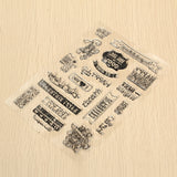 Birthday,Transparent,Sheet,Scrapbooking,Craft,Clear,Rubber,Stamp,Cling