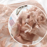 Women,Fleece,Flower,Hallow,Autumn,Winter,Protection,Elegant,Casual,Scarf,Shawl