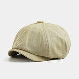 Unisex,Cotton,British,Style,Embroidery,Octagon,Retro,Newsboy,Artist,Beret