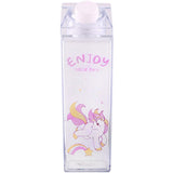 Portable,Novelty,Carton,Shaped,Cartoon,Unicorn,Printed,Water,Bottle