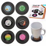 Vinyl,Record,Coaster,Coffee,Holder,Retro,Placemat