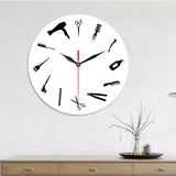 Emoyo,ECY030,Creative,Haircut,Pattern,Clock,Clock,Office,Decorations