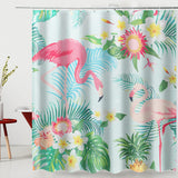 Bathroom,Flamingo,Shower,Curtain,Pedestal,Toilet,Cover