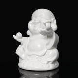 Peace,Laughing,Hotai,Statue,Happy,Sitting,Hotai,White,Gloss,Decorations