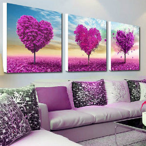 32x32cm,Purple,Diamond,Painting,Resin,Rhinestone,Scenery,Cross,Stitch