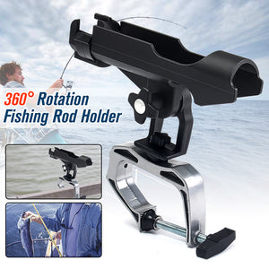 Bobing,Rotatable,Degree,Spinning,Fishing,Fixed,Holder,Fence,Mount,Kayak,Tackle,Access,Tools