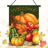 Pumpkin,Harvest,Cornucopia,Welcome,Autumn,Garden,Banner,Decorations"