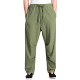 Drawstring,Pants,Linen,Cotton,Loose,Pants,Straight,Trousers,Casual,Hiking,Sport
