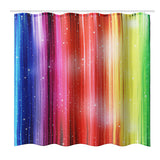 79''x71'',Rainbow,Colorful,Pattern,Waterproof,Polyester,Shower,Curtains,Hooks