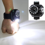 Waterproof,Multifunction,Wrist,Watch,Flashlight,Bicycle,Torch,Light,Charging