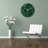Loskii,CC008,Creative,Marble,Pattern,Clock,Clock,Quartz,Clock,Office,Decorations