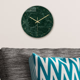 Loskii,CC004,Creative,Marble,Pattern,Clock,Clock,Quartz,Clock,Office,Decorations