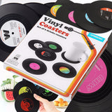 Vinyl,Record,Coaster,Coffee,Holder,Retro,Placemat