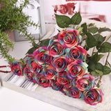 Artificial,Flowers,Single,Branch,Flower,Decoration,Wedding,Moistening,Roses