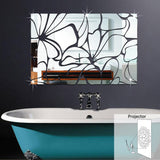 Honana,Acrylic,Mirrored,Decorative,Stickers,Mural,Bathroom,Mirror,Sticker,Decoration