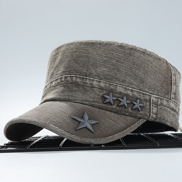 Outdoor,Washed,Cotton,Sunscreen,Adjustable,Military,Style,Peaked