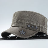 Outdoor,Washed,Cotton,Sunscreen,Adjustable,Military,Style,Peaked
