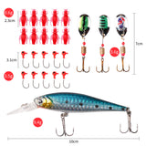 LUSHAZER,24PCS,Fishing,Fishing,Outdoor,Camping,Fishing,Hunting,Accessories