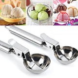 KCASA,Stainless,Steel,Scoop,Spoon,Spherical,Cream,Fruit,Frozen,Yogurt
