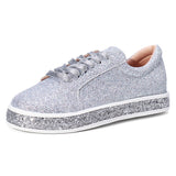 Women,Spring,Sequin,Glitter,Bling,Sneakers,Casual,Flats,Casual,Platform,Shoes