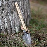 Military,Portable,Folding,Brass,Shovel,Compass,Multifunction,Trowel,Spade,Knife,Tools,Garden,Outdoor,Camping,Survival