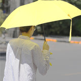 Automatic,Folding,Umbrella,People,Lovely,Wooden,Handle,Umbrella,Windproof,Camping,Sunshade