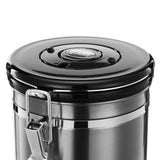 Silver,Stainless,Steel,Sealed,Coffee,Storage,Canister,Kitchen,Storage,Container