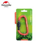 Naturehike,Shape,Buckle,Aluminum,Alloy,Carabiner,Hanging,Keychain,Outdoor,Camping,Tools