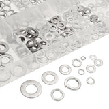 350Pcs,Stainless,Steel,Spring,Washers,Assortment,Metal,Washer