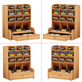 Wooden,Holder,Storage,Large,Capacity,Stationery,Cosmetic,Organizer,Jewelry,Display,Saving,Space