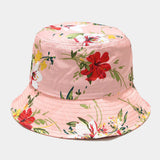 Women,Summer,Protection,Flower,Pattern,Visor,Fashion,Casual,Outdoor,Travel,Bucket