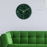 Loskii,CC005,Creative,Marble,Pattern,Clock,Clock,Quartz,Clock,Office,Decorations