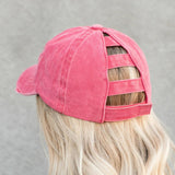 Women,Breaking,Solid,Color,Fashion,Hollow,Ripped,Washed,Denim,Baseball