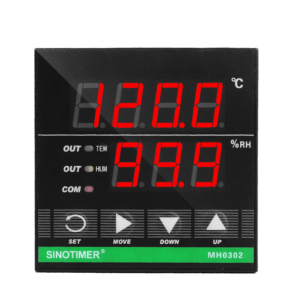 MH0302,72x72mm,Digital,Temperature,Humidity,Controller,Relay,Output,Humidity,Sensor