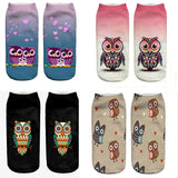 Women,Harajuku,Animal,Print,Socks,Stretch,Breathable,Ankle,Socks