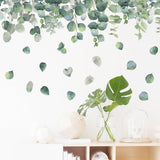 Transparent,Removeable,Green,Leaves,Stickers,Flower,Bedroom,Kitchen,Livingroom,Decorations
