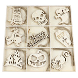 Wooden,Halloween,Ghost,Pendant,Festival,Party,Props,Hanging,Crafts,Decoration
