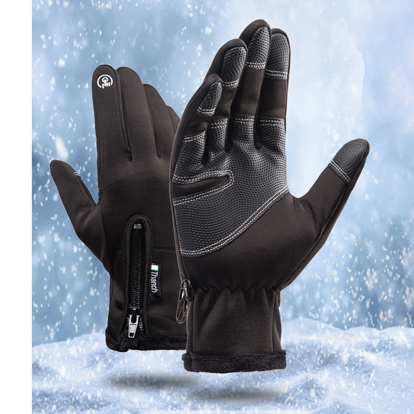 Unisex,Waterproof,Cycling,Gloves,Velvet,Fitness,Motorcycle,Glove