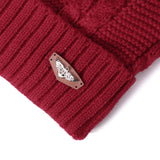 Women,Cashmere,Knitted,Beanie,Protection,Solid,Outdoor