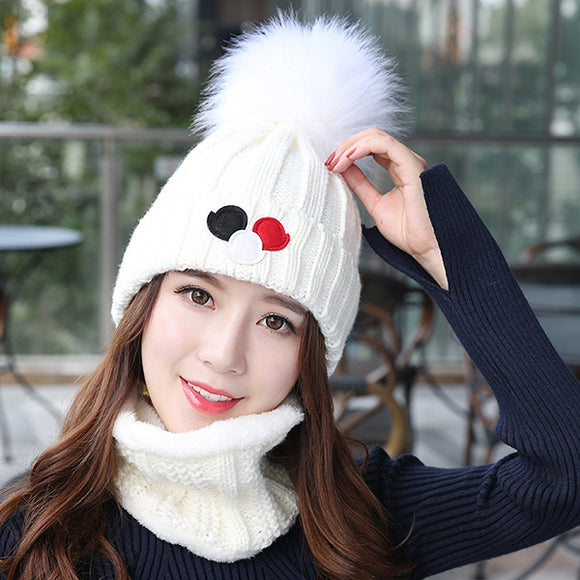 Women,Windproof,Thicken,Velvet,Scarf,Winter,Earmuffs,Beanie