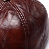 Unisex,Cowhide,Genuine,Leather,Earflap,Muffs,Beret,Protective,Paper,Cabbie