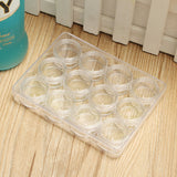 12Pcs,Clear,Round,Plastic,Sample,Empty,Storage,Containers,Screw